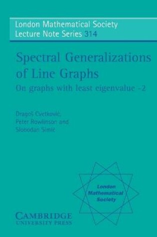 Cover of Spectral Generalizations of Line Graphs