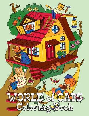 Book cover for WORLD of CATS Coloring Book