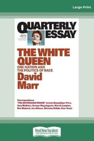 Cover of Quarterly Essay 65 The White Queen