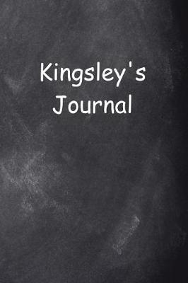 Book cover for Kingsley Personalized Name Journal Custom Name Gift Idea Kingsley
