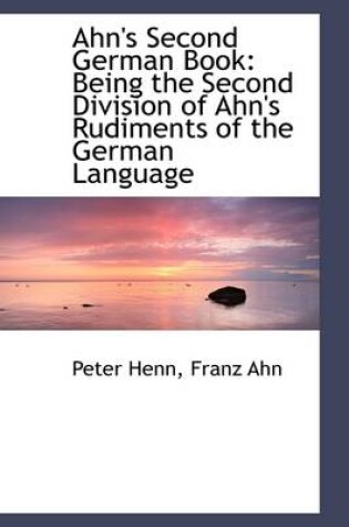 Cover of Ahn's Second German Book