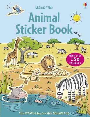 Book cover for First Sticker Book Animals