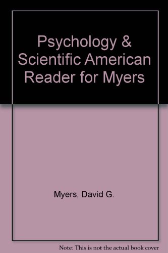 Book cover for Psychology & Scientific American Reader for Myers