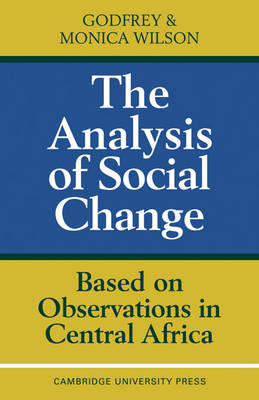 Book cover for The Analysis of Social Change