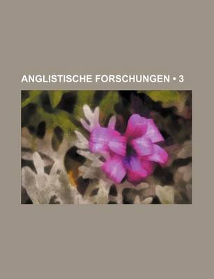 Book cover for Anglistische Forschungen (3)