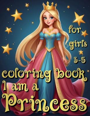 Book cover for Princess Coloring Book for Girls 3-5