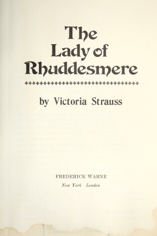 Cover of Lady of Rhuddesme
