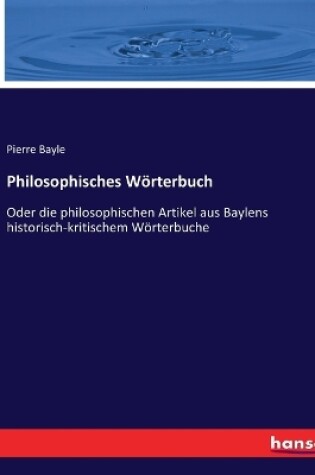 Cover of Philosophisches Wörterbuch