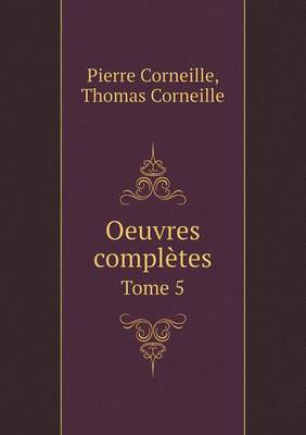 Book cover for Oeuvres complètes Tome 5