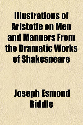 Book cover for Aristotle on Men and Manners from the Dramatic Works of Shakespeare