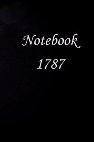 Cover of Notebook 1787