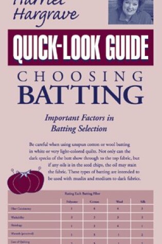 Cover of Choosing Batting