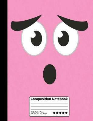 Book cover for Funny Pink Emoticon Composition Notebook