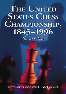 Book cover for The United States Chess Championship, 1845-1996