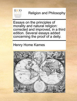 Book cover for Essays on the Principles of Morality and Natural Religion