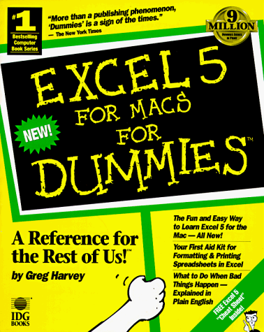 Book cover for Excel 5 for the Mac For Dummies