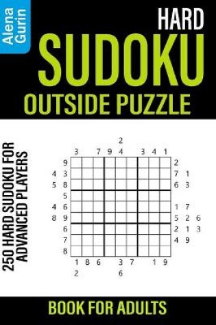 Cover of Hard Sudoku Outside Puzzle Book for Adults