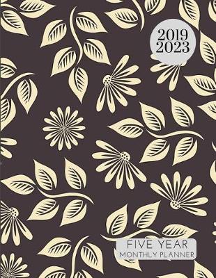 Book cover for 2019-2023 Five Year Planner Fern Leaves Monthly Organizer With Bible Sermon Note