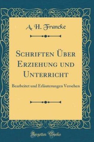 Cover of Schriften Über Erziehung Und Unterricht