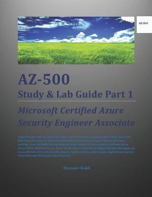 Book cover for AZ-500 Study & Lab Guide Part 1