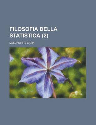 Book cover for Filosofia Della Statistica (2 )