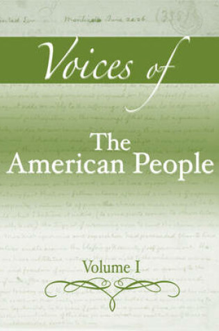 Cover of Voices of The American People, Volume 1