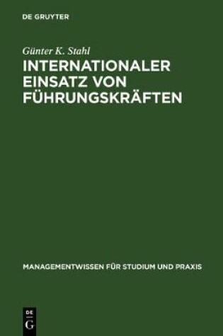 Cover of Internationaler Einsatz Von Führungskräften