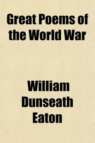 Cover of Great Poems of the World War