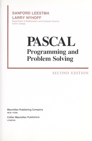 Book cover for Pascal