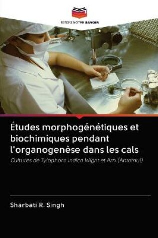 Cover of Études morphogénétiques et biochimiques pendant l'organogenèse dans les cals