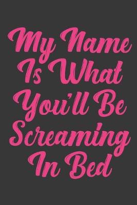 Book cover for My Name Is What You'll Be Screaming In Bed