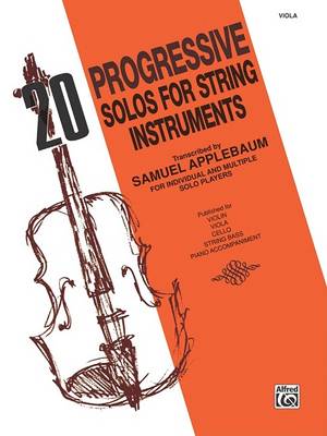 Book cover for 20 Progressive Solos for String Instruments