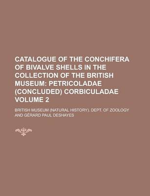 Book cover for Catalogue of the Conchifera of Bivalve Shells in the Collection of the British Museum Volume 2