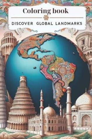 Cover of Discover Global Landmarks, coloring book