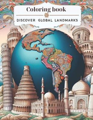 Cover of Discover Global Landmarks, coloring book