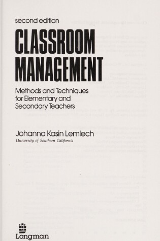 Cover of Classroom Management