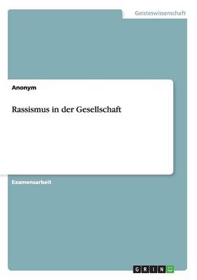 Book cover for Rassismus in der Gesellschaft