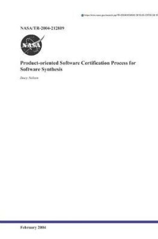 Cover of Product-Oriented Software Certification Process for Software Synthesis