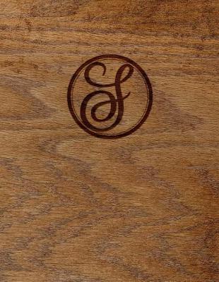 Book cover for Wood Burned Monogram Creative Journal - S