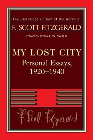 Cover of Fitzgerald: My Lost City