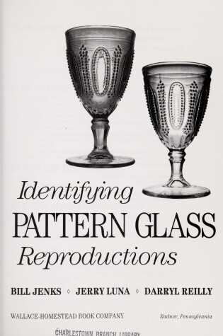 Book cover for Identifying Pattern Glass Reproductions