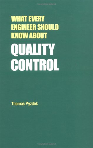 Cover of What Every Engineer Should Know about Quality Control