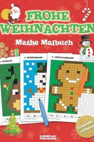 Cover of Frohe Weihnachten - Mathe Malbuch