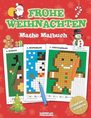 Book cover for Frohe Weihnachten - Mathe Malbuch