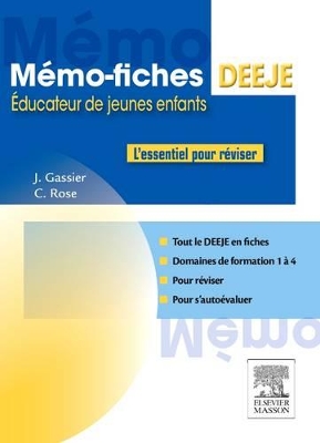 Book cover for M�mo-Fiches Deeje - Dipl�me d'�tat d'�ducateur de Jeunes Enfants