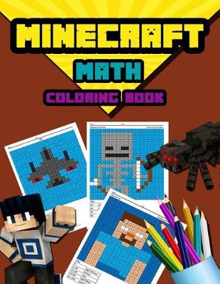 Book cover for Minecraft Math Coloring Book