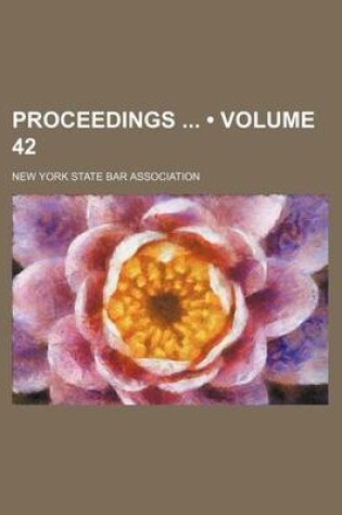 Cover of Proceedings (Volume 42)