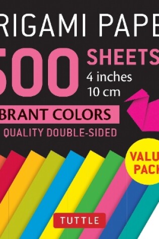 Cover of Origami Paper 500 sheets Vibrant Colors 4 (10 cm)