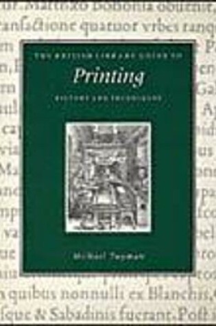 Cover of The British Library Guide to Printing