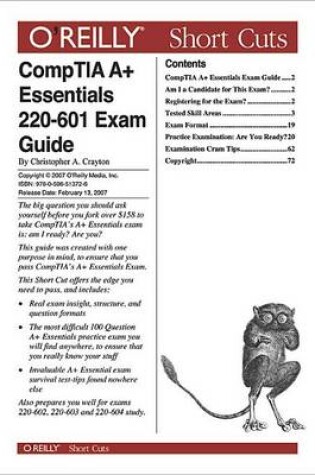 Cover of Comptia A+essentials 220-601 Exam Guide